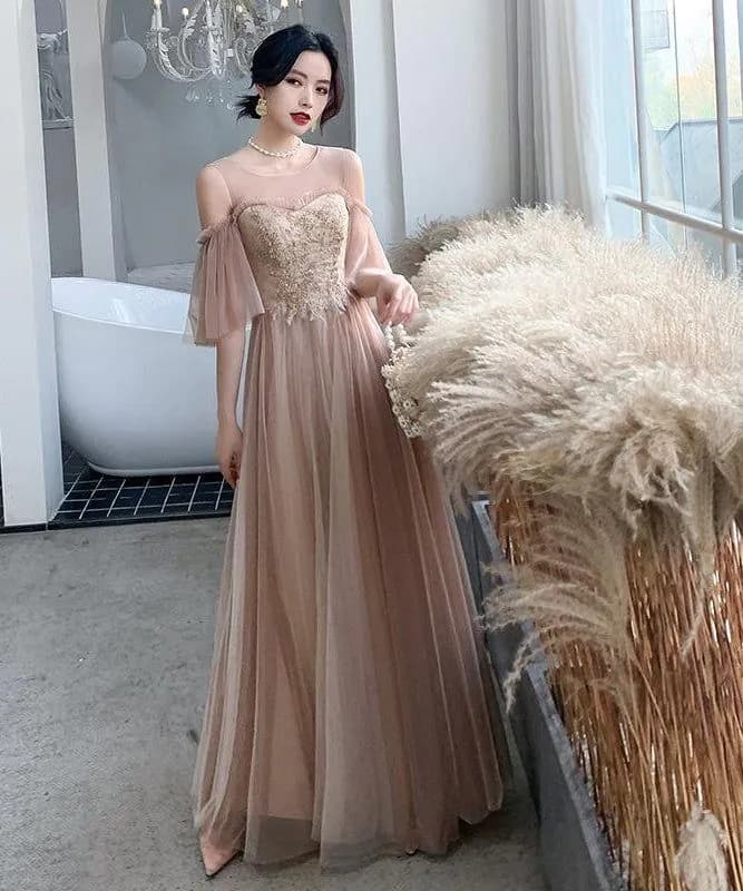 image-Summer Sister Group Wedding Korean Evening Dress