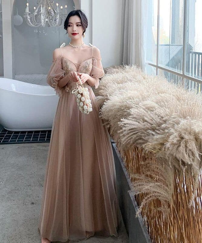 image-Summer Sister Group Wedding Korean Evening Dress