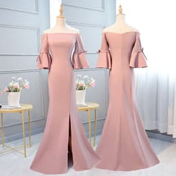 image-One-shoulder evening dress
