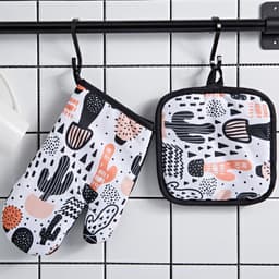 image-Baking Anti-scald BBQ Special High Temperature Resistant Microwave Oven Heat-resistant Gloves
