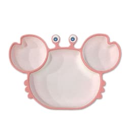 image-Toddler Silicone Dinner Plate Cartoon Baby Anti-Fall And Anti-Scalding Household Baby Food Supplement Eating Cute Divided Healthy Tableware