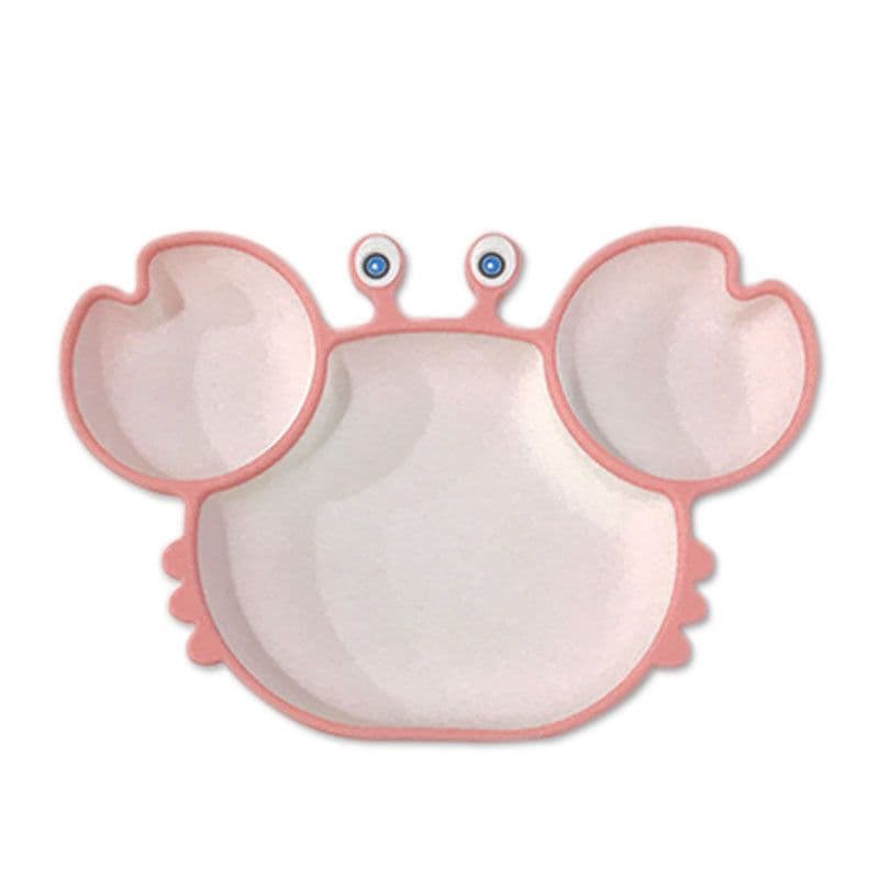 image-Toddler Silicone Dinner Plate Cartoon Baby Anti-Fall And Anti-Scalding Household Baby Food Supplement Eating Cute Divided Healthy Tableware