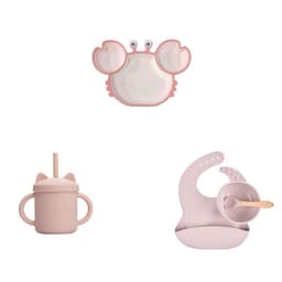 image-Toddler Silicone Dinner Plate Cartoon Baby Anti-Fall And Anti-Scalding Household Baby Food Supplement Eating Cute Divided Healthy Tableware
