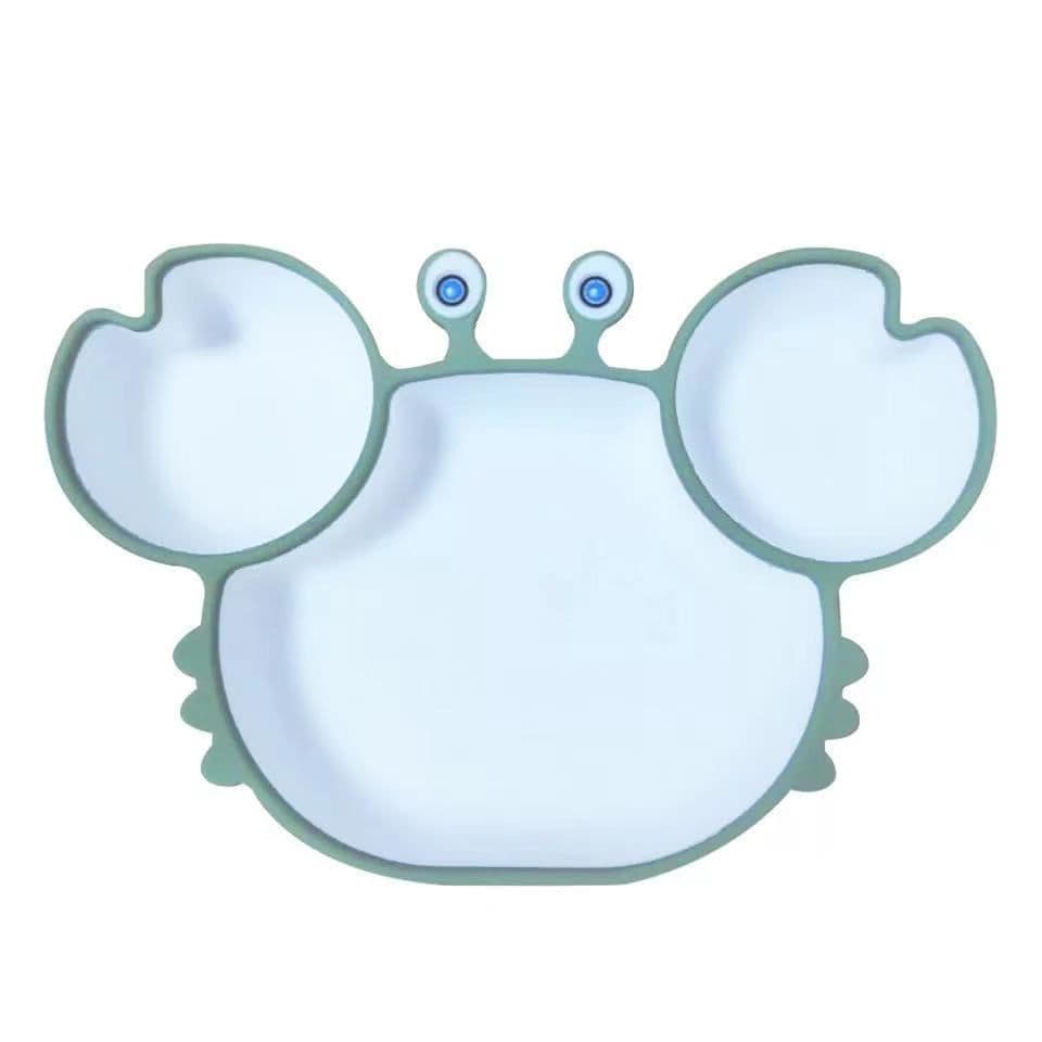 image-Toddler Silicone Dinner Plate Cartoon Baby Anti-Fall And Anti-Scalding Household Baby Food Supplement Eating Cute Divided Healthy Tableware