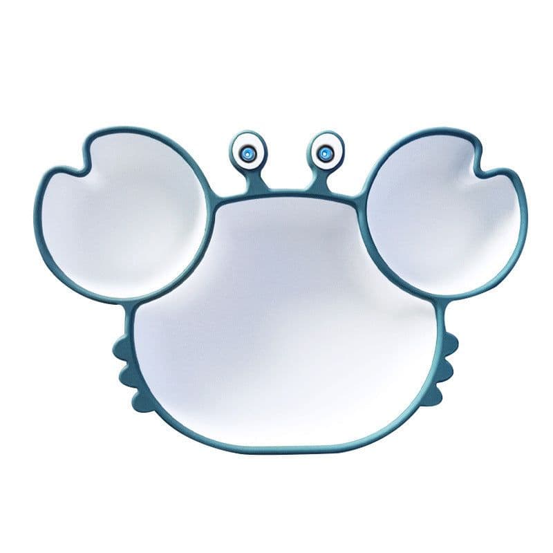 image-Toddler Silicone Dinner Plate Cartoon Baby Anti-Fall And Anti-Scalding Household Baby Food Supplement Eating Cute Divided Healthy Tableware