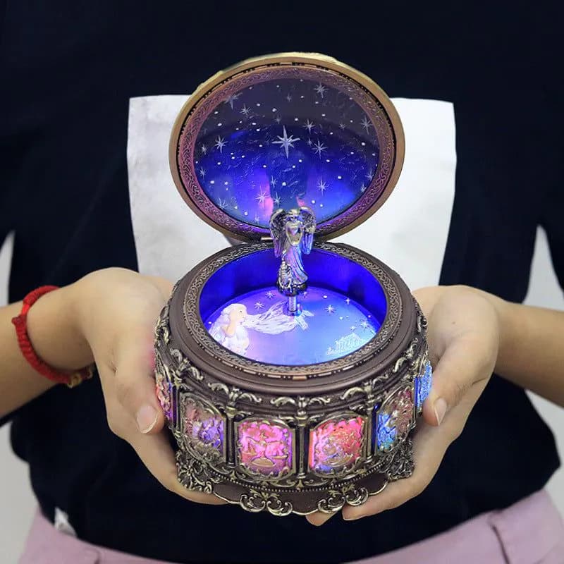 image-Twelve Constellation Resin Music Box Music Box Crafts Creative Birthday Gift