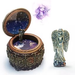 image-Twelve Constellation Resin Music Box Music Box Crafts Creative Birthday Gift