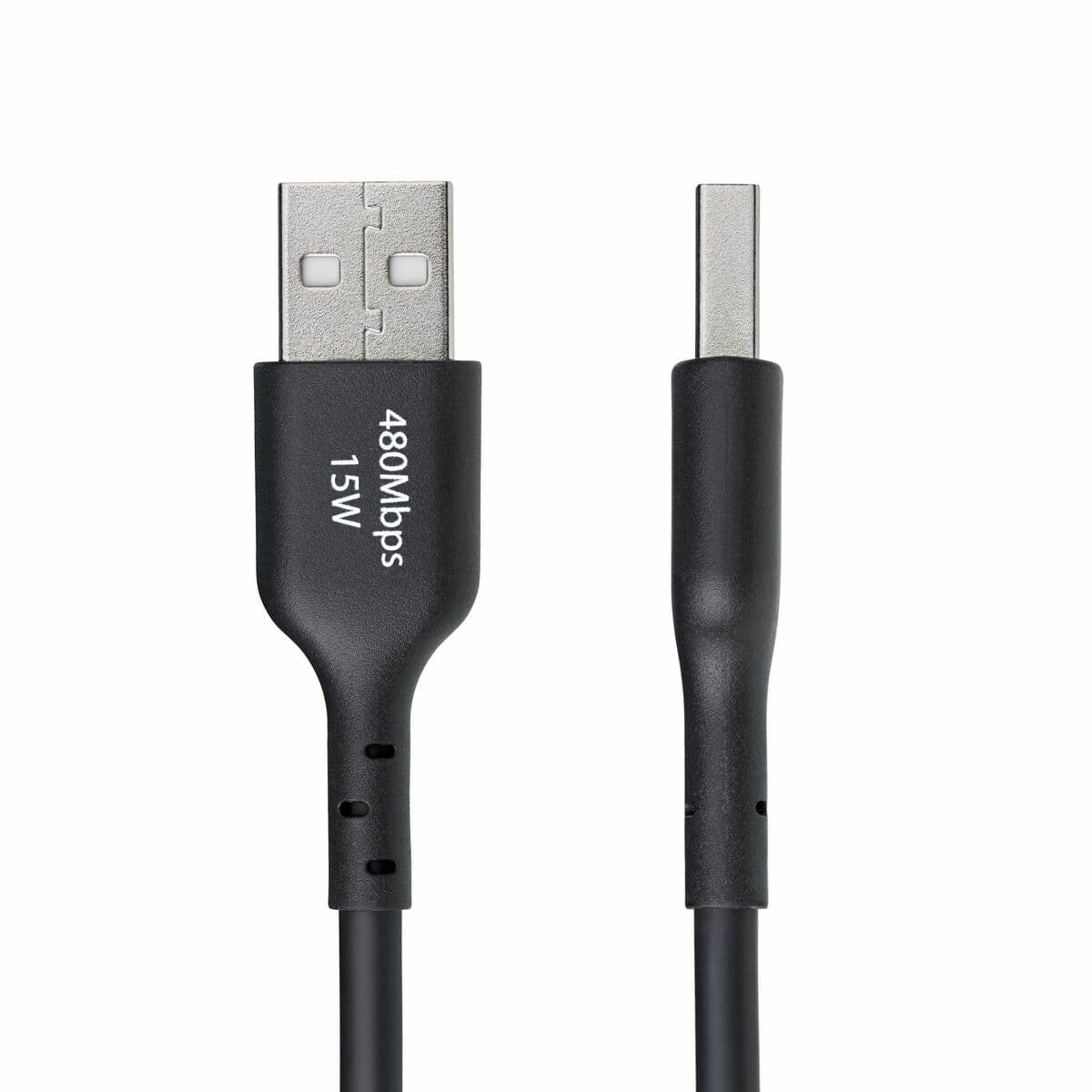 image-USB Cable Startech USB2AC3MNC Black 3 m