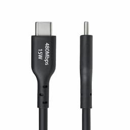 image-USB Cable Startech USB2AC3MNC Black 3 m