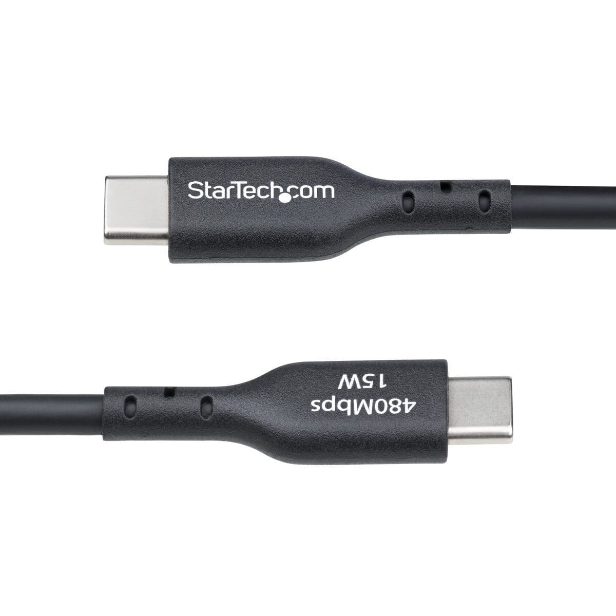 image-USB Cable Startech USB2AC3MNC Black 3 m