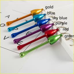image-Metal Pipe Keychain Pendant Outdoor Pipe Mini Metal Pipe