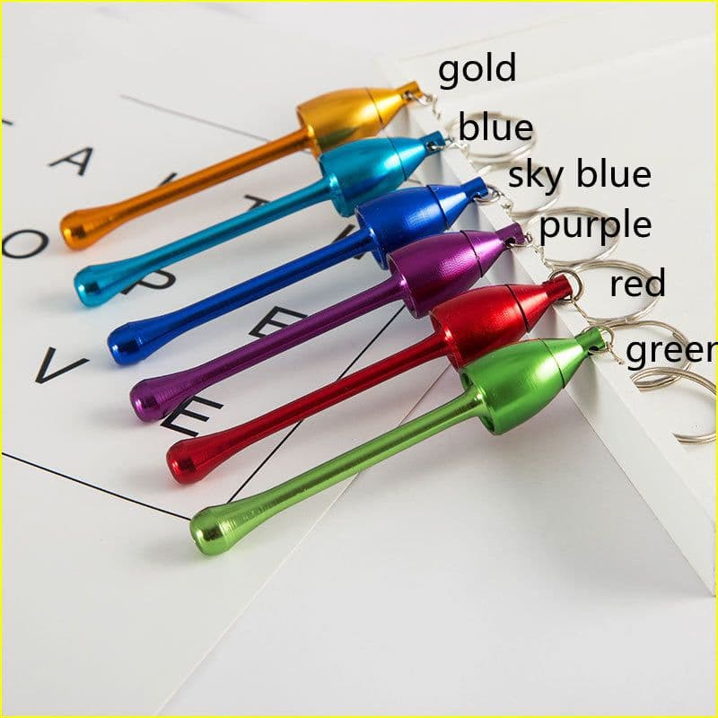 image-Metal Pipe Keychain Pendant Outdoor Pipe Mini Metal Pipe