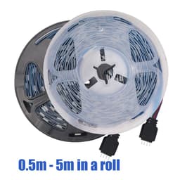 image-5v 5050 RGB LED Strip Light Flexible Tape Lamp Waterproof 50cm 1m 2m 3m 4m 5m With 4pin Plug White/ Black PCB Home Decoration