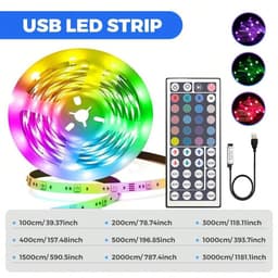 image-1-30M/100FT USB LED RGB Strip Lights SMD 5050 Bluetooth APP Touch Remote Control DC5V Neon Strip TV Backlight For Home Decor