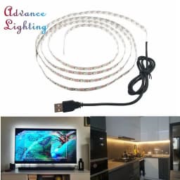 image-DC 5V USB 1M 2M 3M 4M 5M 10M 15M LED Strips 2835 White Warm White LED Strip Light TV Background Lighting Tape Home Decor Lamp