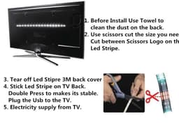 image-DC 5V USB 1M 2M 3M 4M 5M 10M 15M LED Strips 2835 White Warm White LED Strip Light TV Background Lighting Tape Home Decor Lamp