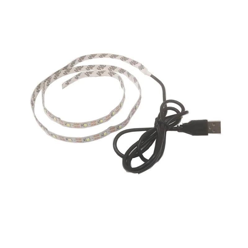 image-DC 5V USB 1M 2M 3M 4M 5M 10M 15M LED Strips 2835 White Warm White LED Strip Light TV Background Lighting Tape Home Decor Lamp