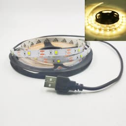 image-DC 5V USB 1M 2M 3M 4M 5M 10M 15M LED Strips 2835 White Warm White LED Strip Light TV Background Lighting Tape Home Decor Lamp