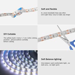 image-DC 5V USB LED Strip Light 2835 SMD 1 Meter 2 Meter 3 Meter 5 Meter Warm Cool White TV Background Lighting Tape Home Decor Lamp