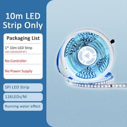 image-Horse Running Led Strip Lights WS2811 24V SMD 2835 5M 10M 15M 20M Sequential Flowing Water Led Strip Ribbon Tape Lamp for Home