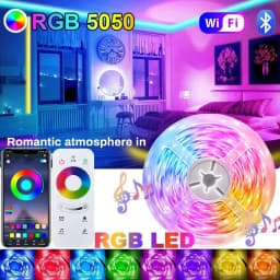 image-RGB LED Strip Lights 1-30M USB 5050 IR Remote Control Color Changing Flexible Lamp Tape For TV Backlight Home Party Decoration