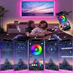 image-RGB LED Strip Lights 1-30M USB 5050 IR Remote Control Color Changing Flexible Lamp Tape For TV Backlight Home Party Decoration