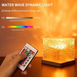 image-Ocean Wave Projector Light 16 Colors Midnight Aura Aurora Glow Lamp Home Office Bar Restaurant Underwater Projector Night Light