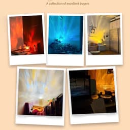 image-Ocean Wave Projector Light 16 Colors Midnight Aura Aurora Glow Lamp Home Office Bar Restaurant Underwater Projector Night Light