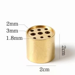 image-Pure Copper Porous Incense Holder DIY Home Incense Burner Japanese Incense Tray Creative Zen Pure Copper Incense Holder