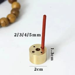image-Pure Copper Porous Incense Holder DIY Home Incense Burner Japanese Incense Tray Creative Zen Pure Copper Incense Holder