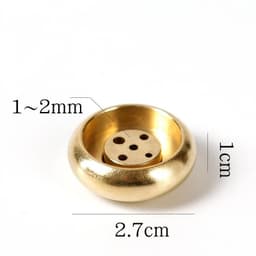 image-Pure Copper Porous Incense Holder DIY Home Incense Burner Japanese Incense Tray Creative Zen Pure Copper Incense Holder