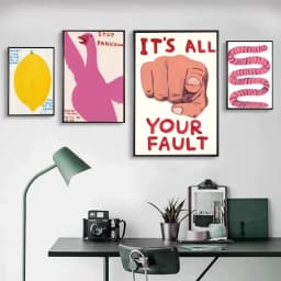 image-David Shrigley Funny Poster Poster Prints Bedroom Office Living Room Art Wall Painting Home Decoration Sticker
