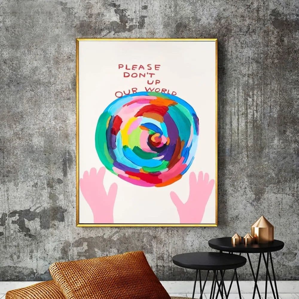 image-David Shrigley Funny Poster Poster Prints Bedroom Office Living Room Art Wall Painting Home Decoration Sticker