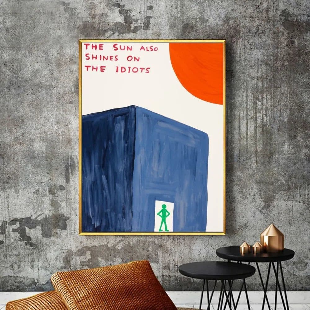 image-David Shrigley Funny Poster Poster Prints Bedroom Office Living Room Art Wall Painting Home Decoration Sticker