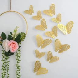 image-12pcs Suncatcher Sticker 3D Effect Crystal Butterflies Wall Sticker Beautiful Butterfly for Kids Room Wall Decal Home Decoration
