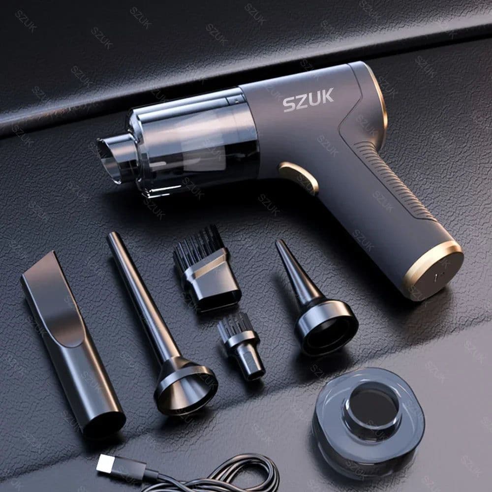 image-SZUK Car Vacuum Cleaner Wireless Mini Powerful Vacuum Cleaner Home Appliance Portable Handheld Cordless Super Strong Cleaning