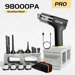 image-SZUK Car Vacuum Cleaner Wireless Mini Powerful Vacuum Cleaner Home Appliance Portable Handheld Cordless Super Strong Cleaning
