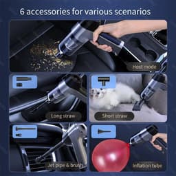 image-Mini Car Vacuum Cleaner Wireless Handheld Portable Cleaner for Home Appliance Poweful Cleaning Machine Car Cleaner for Keyboard