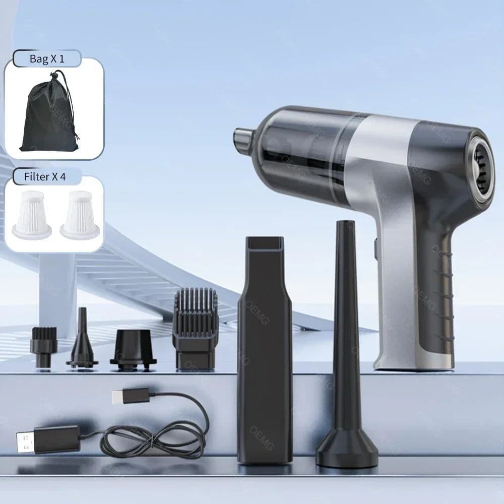 image-Mini Car Vacuum Cleaner Wireless Handheld Portable Cleaner for Home Appliance Poweful Cleaning Machine Car Cleaner for Keyboard