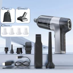 image-Mini Car Vacuum Cleaner Wireless Handheld Portable Cleaner for Home Appliance Poweful Cleaning Machine Car Cleaner for Keyboard