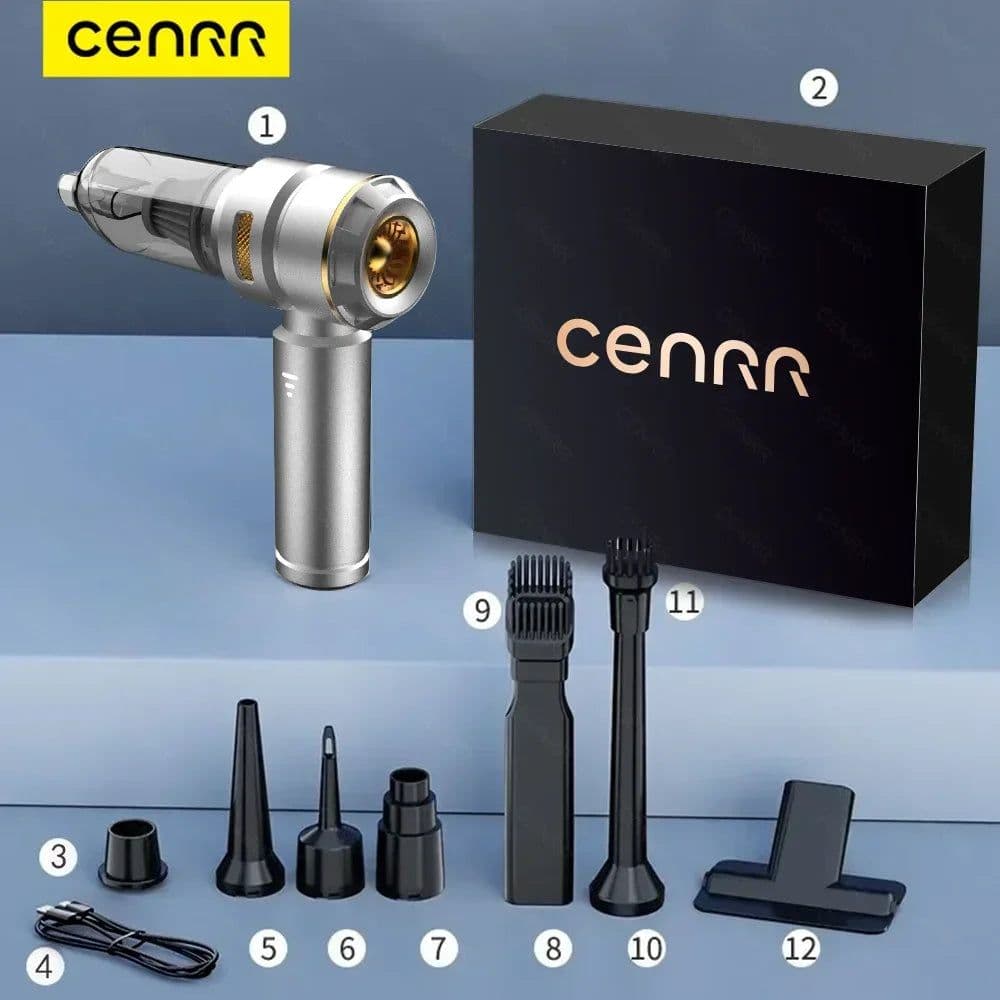image-CENRR Car Vacuum Cleaner 998000PA Handheld Wireless Powerful Portable Vacuum Cleaner Home Appliance Cleaning Machine Car Cleaner
