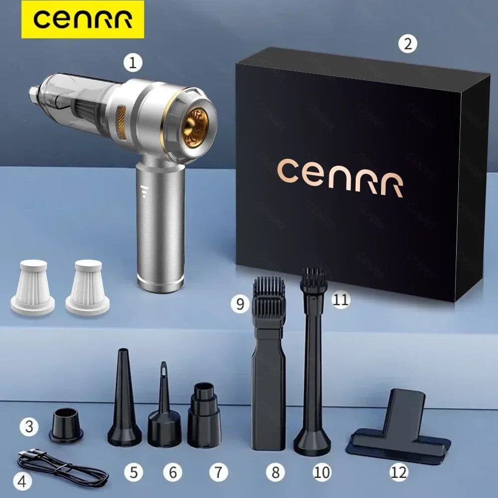 image-CENRR Car Vacuum Cleaner 998000PA Handheld Wireless Powerful Portable Vacuum Cleaner Home Appliance Cleaning Machine Car Cleaner