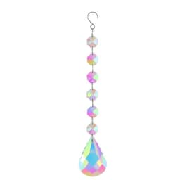 image-Crystal Suncatcher Prism Rainbow Catcher Pendant Window Hanging Wind Chime Car Charm Garden Home Wedding Decoration