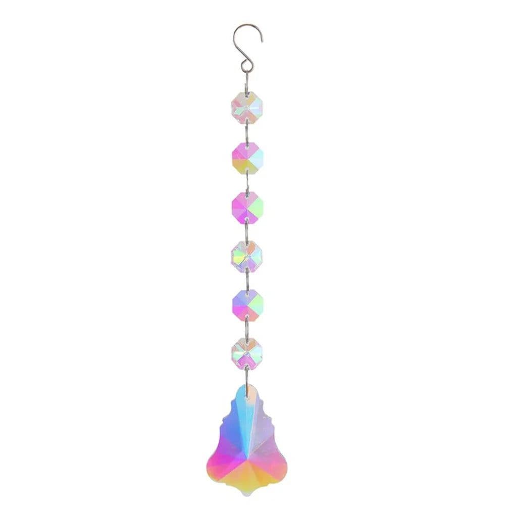 image-Crystal Suncatcher Prism Rainbow Catcher Pendant Window Hanging Wind Chime Car Charm Garden Home Wedding Decoration