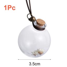 image-5Pcs Cork Stopper Small Empty Glass Bottle Tiny Glass Jars With Cork Decorative Wish Glass Jars Wedding Holiday Mini Containers