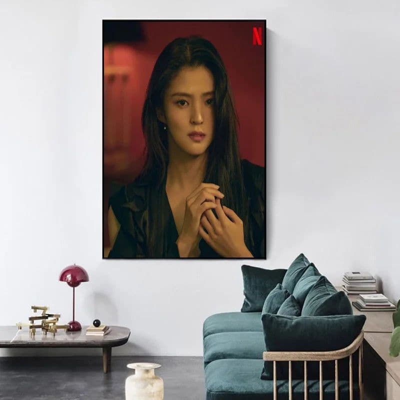 image-Big Size Posters and Prints Drama My Name Korean Paintings on the Wall Art Satin Pictures Home Wall Decoration Anime Room Decor