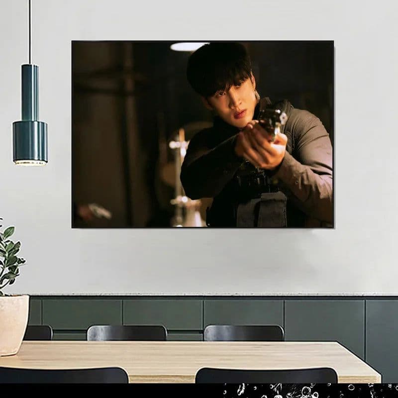 image-Big Size Posters and Prints Drama My Name Korean Paintings on the Wall Art Satin Pictures Home Wall Decoration Anime Room Decor