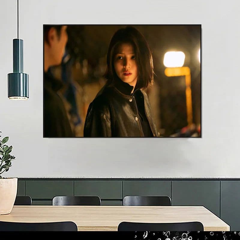 image-Big Size Posters and Prints Drama My Name Korean Paintings on the Wall Art Satin Pictures Home Wall Decoration Anime Room Decor