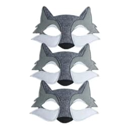 image-3PCS Wolf Eye Half Face Mask Kids Party Wolf Eye Half Face Mask Decor Cosplay Party Wolf Eye Half Face Mask Props