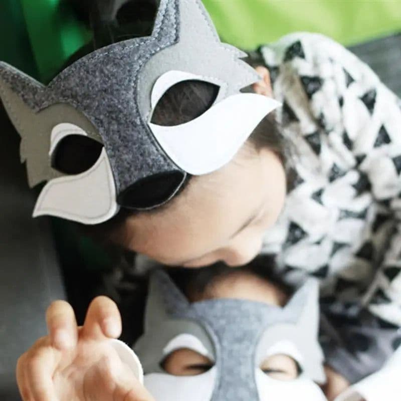 image-3PCS Wolf Eye Half Face Mask Kids Party Wolf Eye Half Face Mask Decor Cosplay Party Wolf Eye Half Face Mask Props
